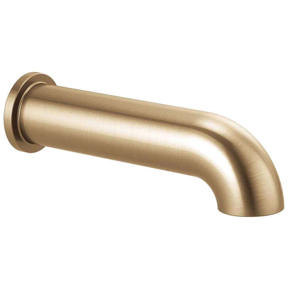 Brizo - Universal Showering Linear Round Non-Diverter Tub Spout - Luxe Gold