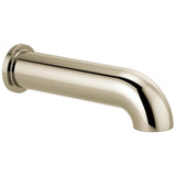 Brizo - Universal Showering Linear Round Non-Diverter Tub Spout - Polished Nickel