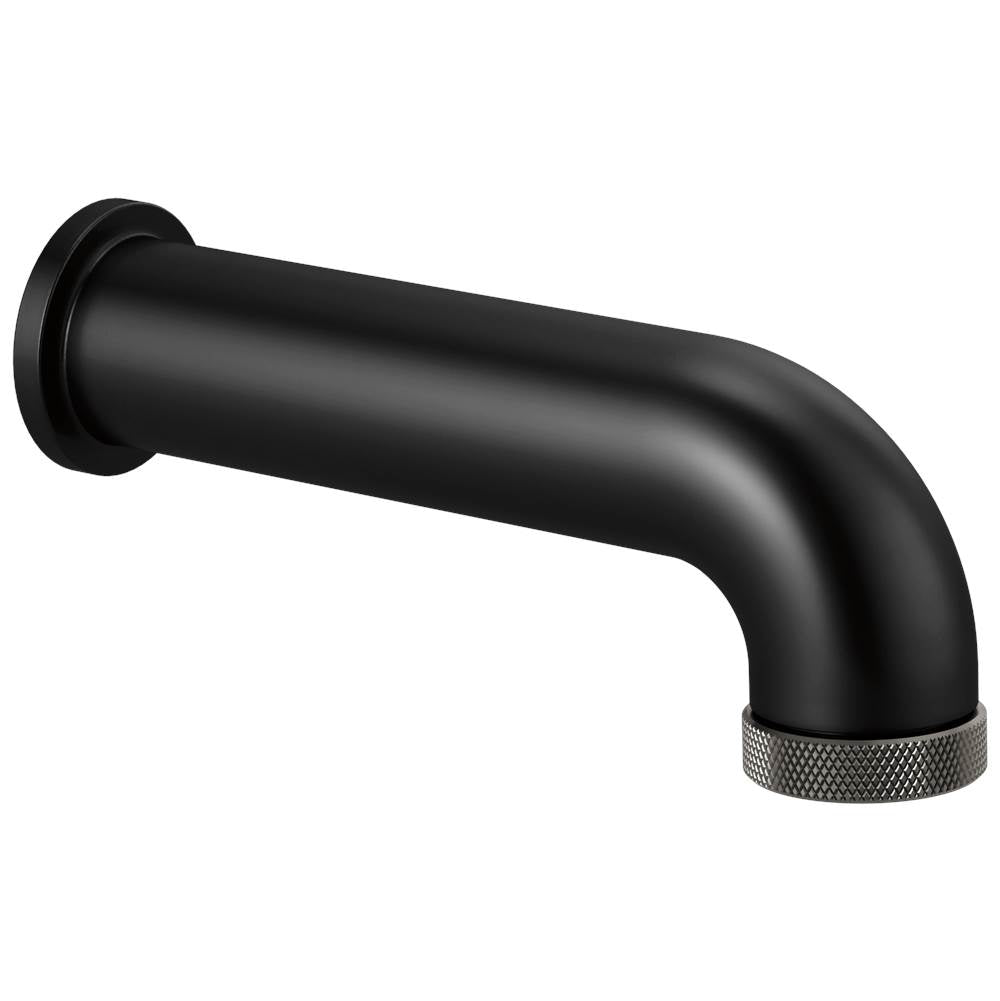 Brizo - Litze Litze Diverter Tub Spout - Matte Black With Luxe Steel