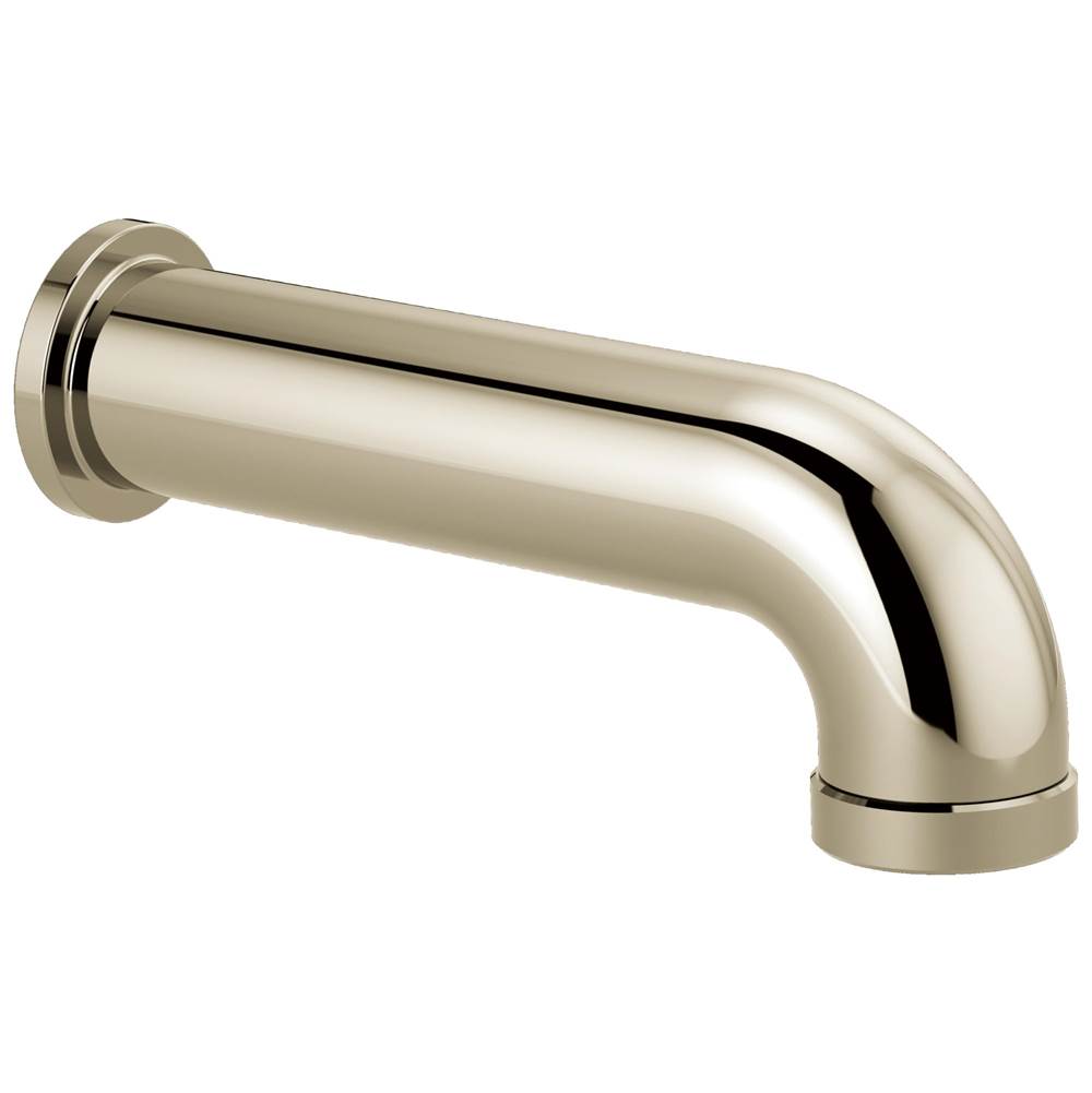 Brizo - Universal Showering Linear Round Diverter Tub Spout - Polished Nickel