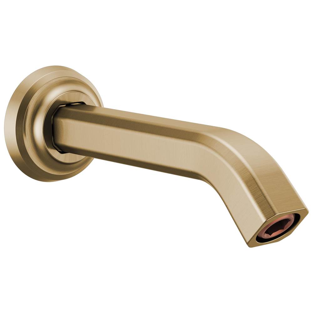 Brizo - LevoirE 7 1/2'' Shower Arm and Flange - Luxe Gold