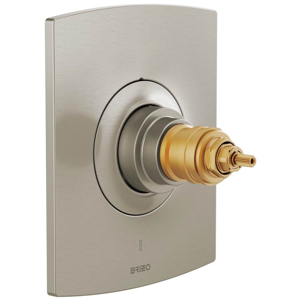 Brizo - Kintsu TempAssure Thermostatic Valve Only Trim - Less Handles - Luxe Nickel