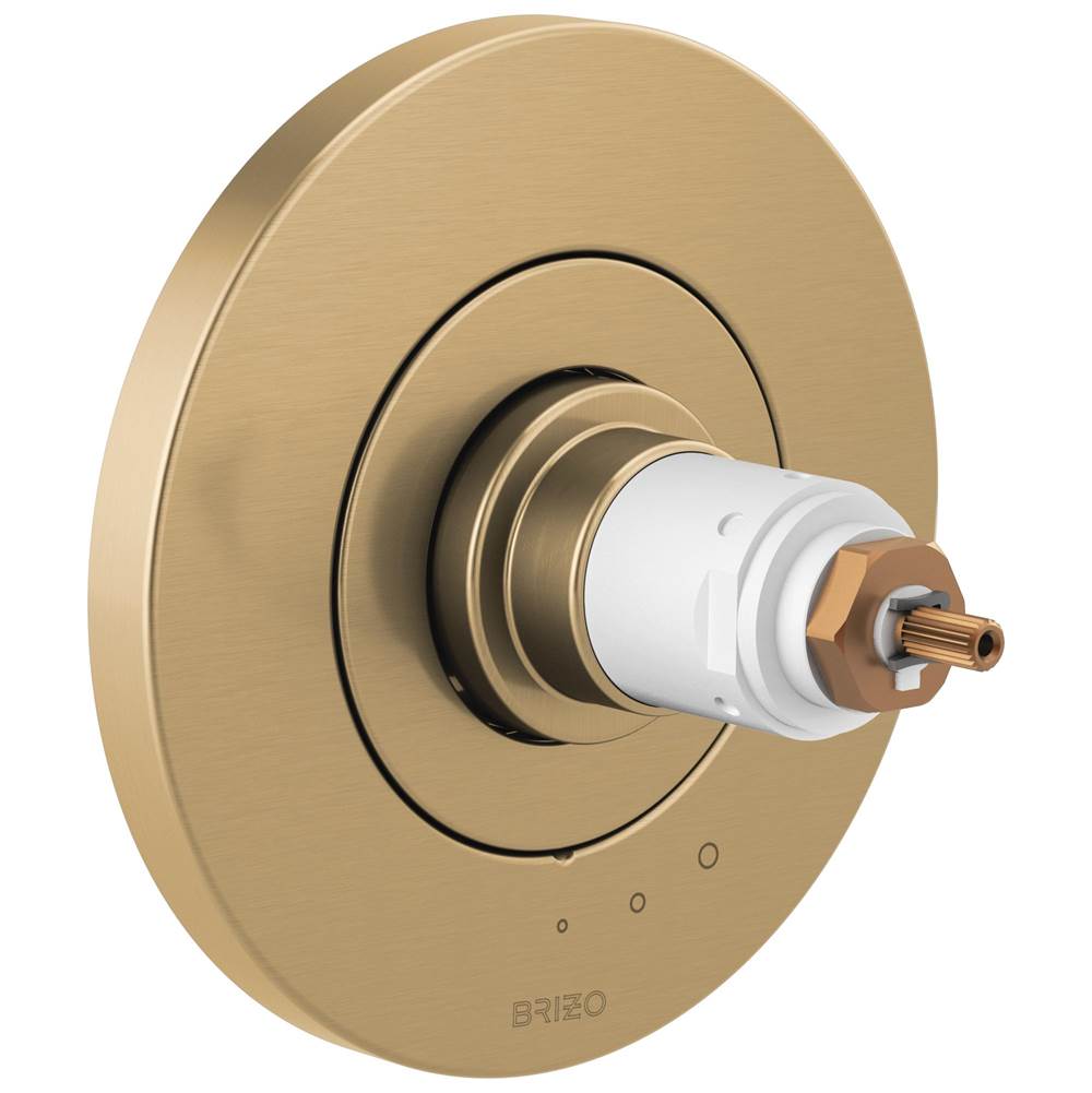 Brizo - Litze Tempassure Thermostatic Valve Only Trim - Less Handles - Luxe Gold