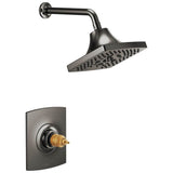 Brizo - Kintsu TempAssure Thermostatic Shower Only Trim - Less Handles - Brilliance Black Onyx