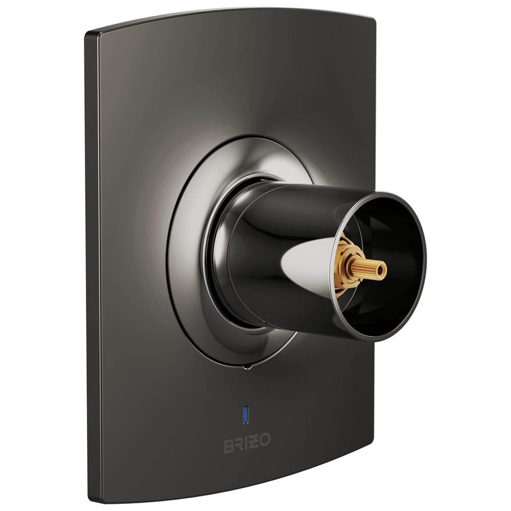 Brizo - Kintsu Pressure Balance Valve Only Trim - Less Handle - Brilliance Black Onyx