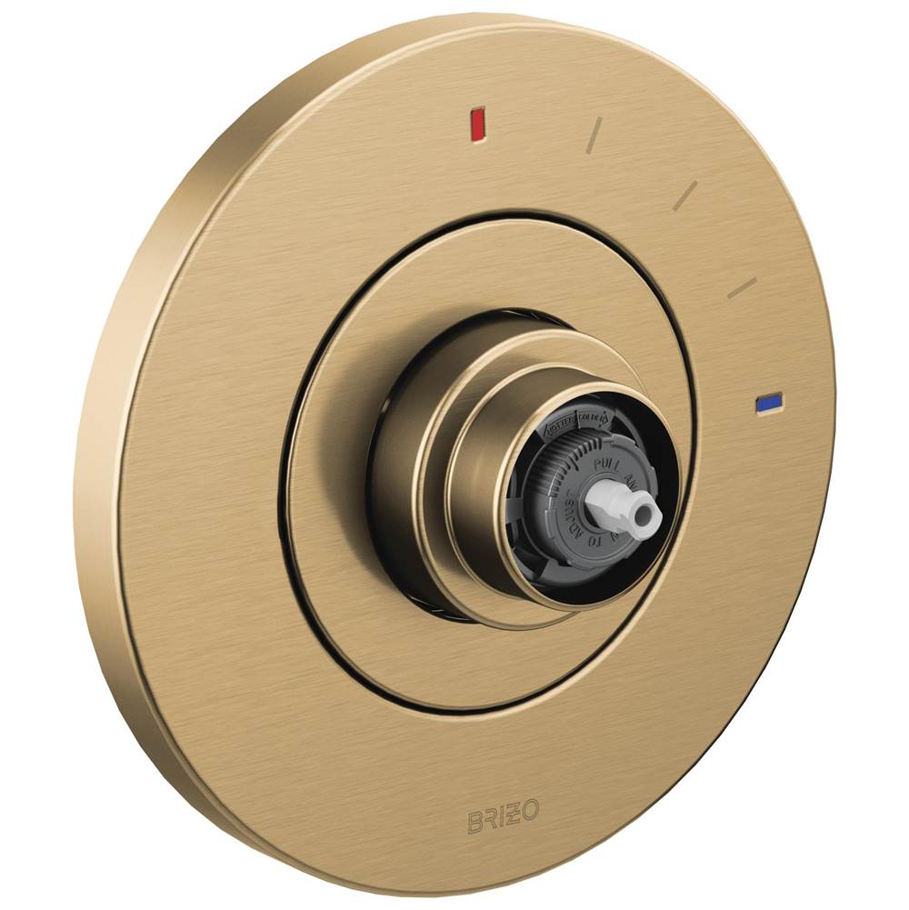 Brizo - Litze Pressure Balance Valve Only Trim - Less Handle - Luxe Gold