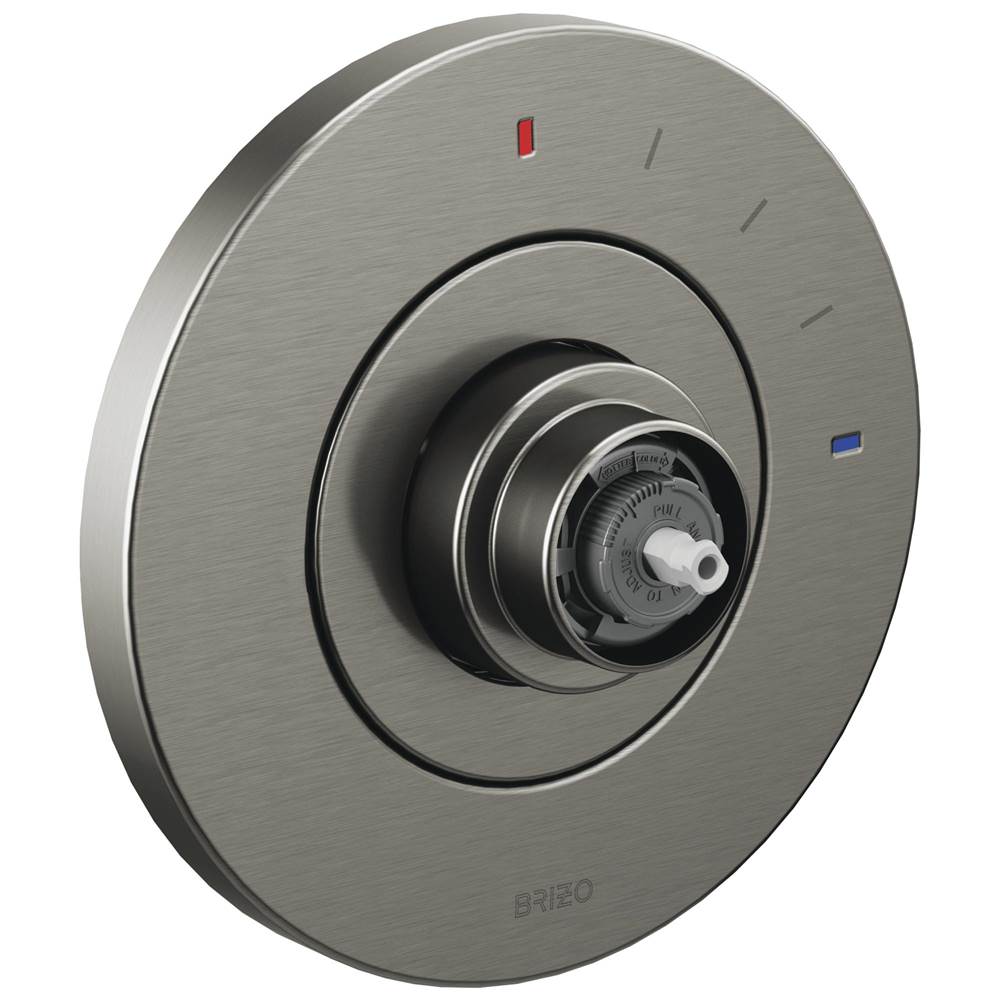 Brizo - Litze Pressure Balance Valve Only Trim - Less Handle - Luxe Steel