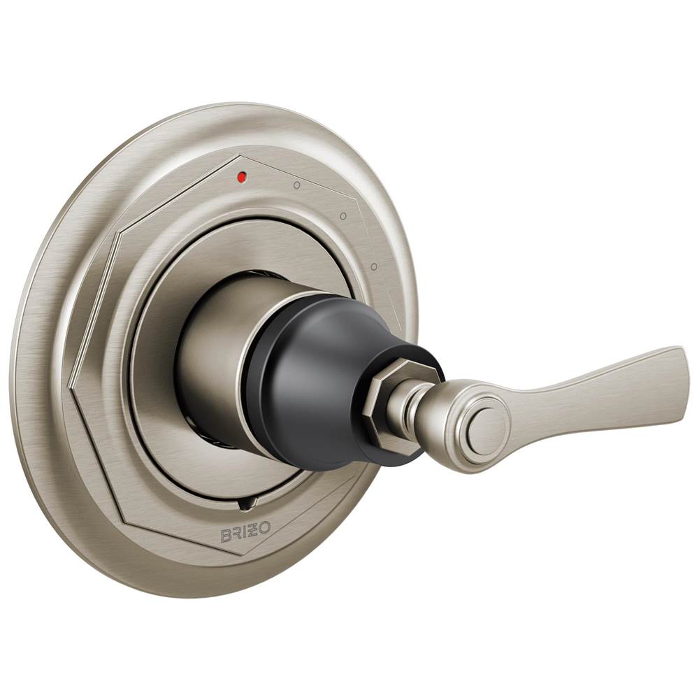 Brizo - Rook Pressure Balance Valve Only Trim - Luxe Nickel   With Matte Black
