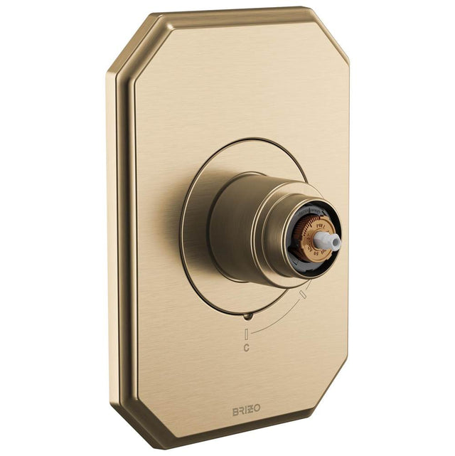 Brizo - BeauclereE Pressure Balance Valve Only Trim - Less Handle - Luxe Gold
