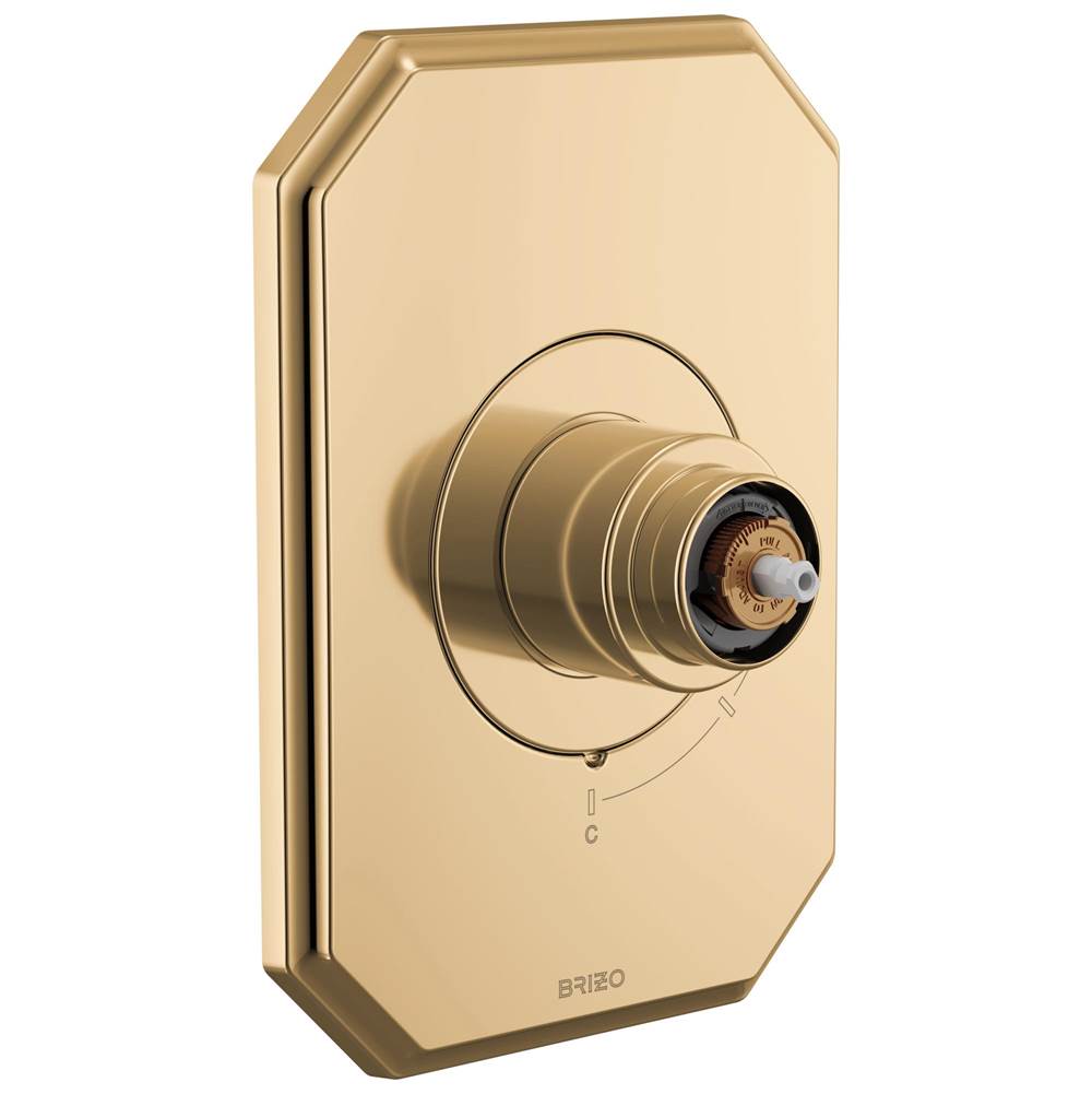 Brizo - BeauclereE Pressure Balance Valve Only Trim - Less Handle - Polished Gold