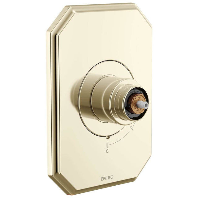 Brizo - BeauclereE Pressure Balance Valve Only Trim - Less Handle - Polished Nickel