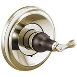 Brizo - Charlotte Pressure Balance Valve Only Trim - Cocoa Bronze  With  Polished Nickel