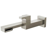Brizo - Frank Lloyd Wright Single-Handle Wall Mount Lavatory Faucet 1.2 GPM - Luxe Nickel