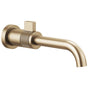 Brizo - Litze Single-Handle Wall Mount Lavatory Faucet 1.2 GPM - Luxe Gold