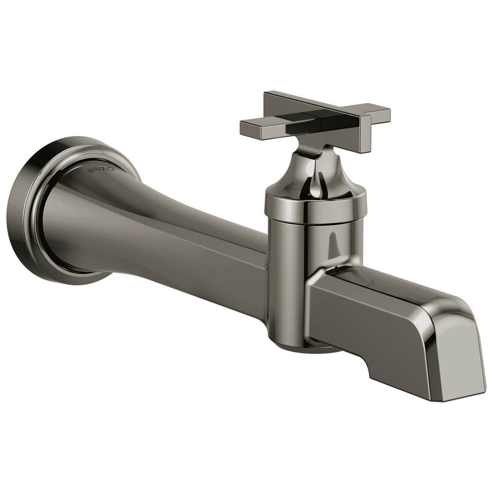 Brizo - LevoirE Single-Handle Wall Mount Lavatory Faucet 1.2 GPM - Brilliance Black Onyx