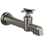 Brizo - LevoirE Single-Handle Wall Mount Lavatory Faucet 1.2 GPM - Brilliance Black Onyx