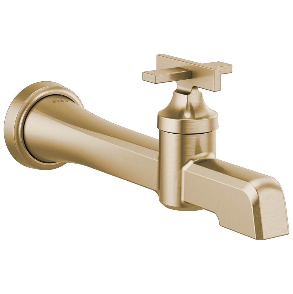 Brizo - LevoirE Single-Handle Wall Mount Lavatory Faucet 1.2 GPM - Luxe Gold