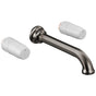 Brizo - BeauclereE Two-Handle Wall Mount Lavatory Faucet - Less Handles 1.2 GPM - Brilliance Black Onyx