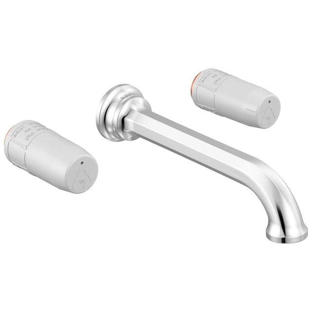 Brizo - BeauclereE Two-Handle Wall Mount Lavatory Faucet - Less Handles 1.2 GPM - Chrome