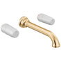 Brizo - BeauclereE Two-Handle Wall Mount Lavatory Faucet - Less Handles 1.2 GPM - Polished Gold