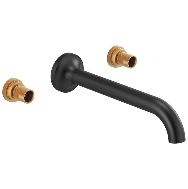 Brizo - Jason Wu for BrizoE Two-Handle Wall Mount Lavatory Faucet - Less Handles - Matte Black