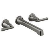 Brizo - LevoirE Two-Handle Wall Mount Lavatory Faucet - Less Handles 1.5 GPM - Luxe Steel