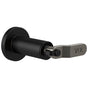 Brizo - Litze Sensori Volume Control Trim - Industrial Lever - Matte Black With Luxe Steel