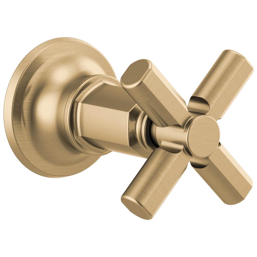 Brizo - Invari Sensori Volume Control Trim With Cross Handle - Luxe Gold