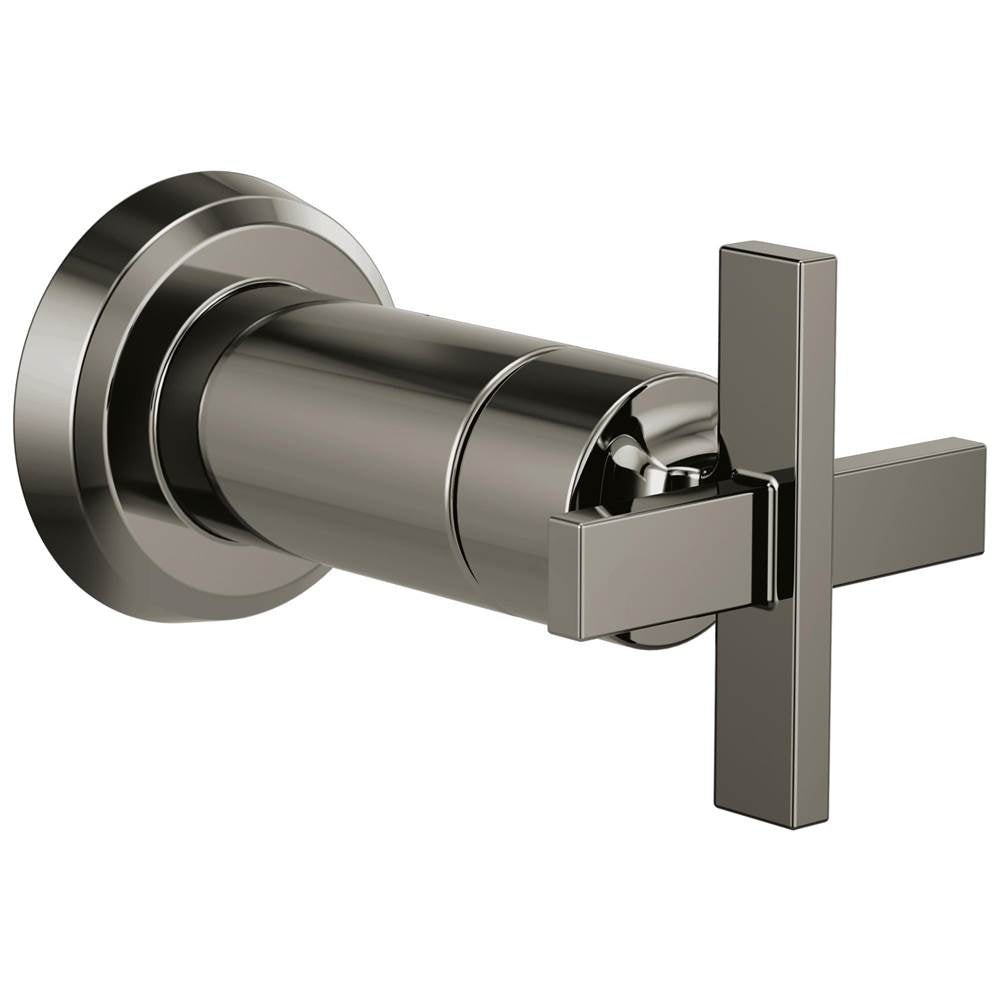 Brizo - LevoirE Sensori Volume Control Trim Cross - Brilliance Black Onyx