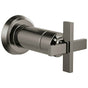 Brizo - LevoirE Sensori Volume Control Trim Cross - Brilliance Black Onyx