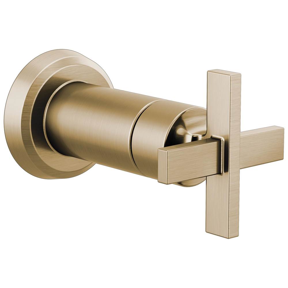 Brizo - LevoirE Sensori Volume Control Trim Cross - Luxe Gold