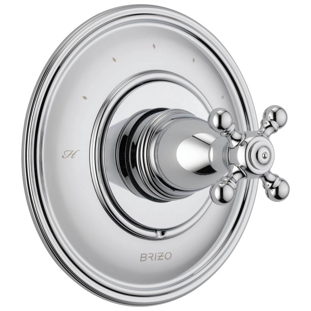 Brizo - Traditional Sensori Thermostatic Valve Trim - Cross - Chrome