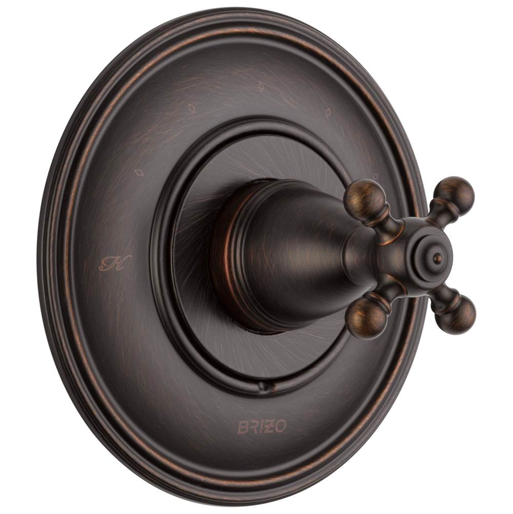Brizo - Traditional Sensori Thermostatic Valve Trim - Cross - Venetian Bronze