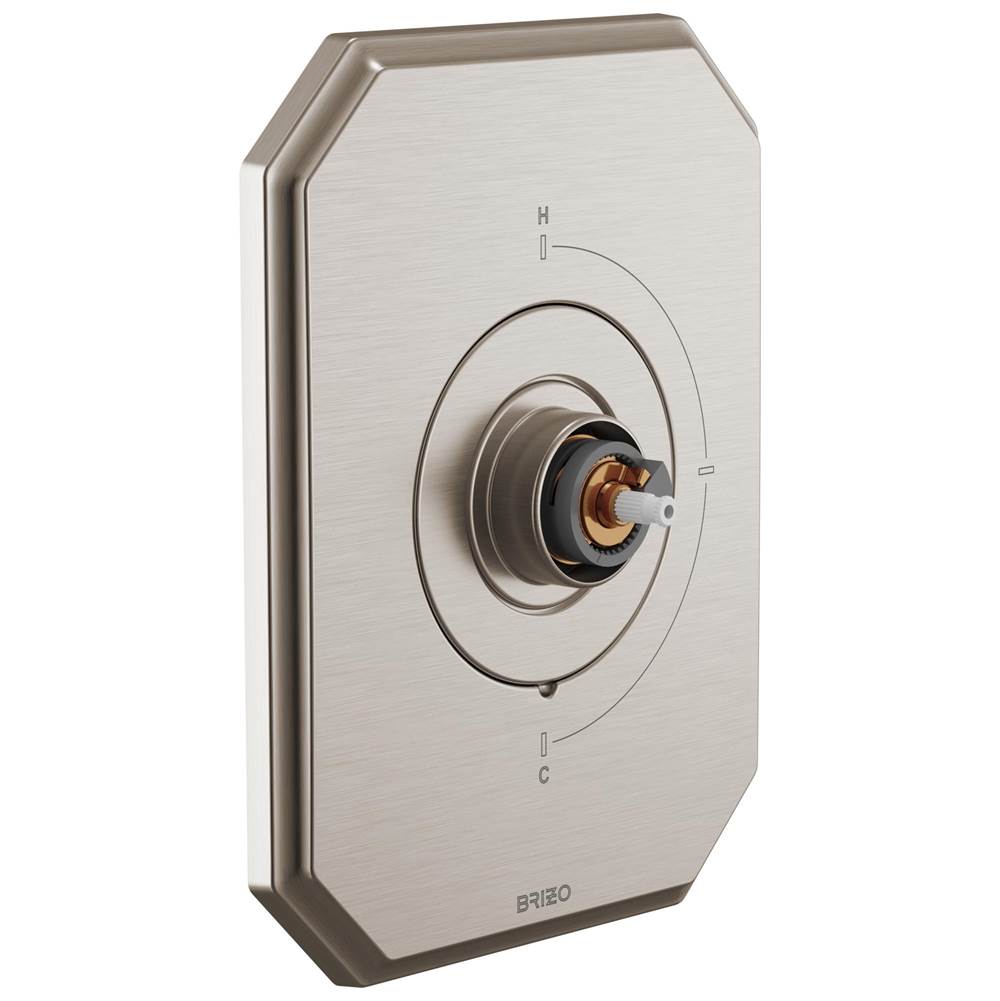 Brizo - BeauclereE Sensori Thermostatic Valve Trim - Less Handle - Luxe Nickel