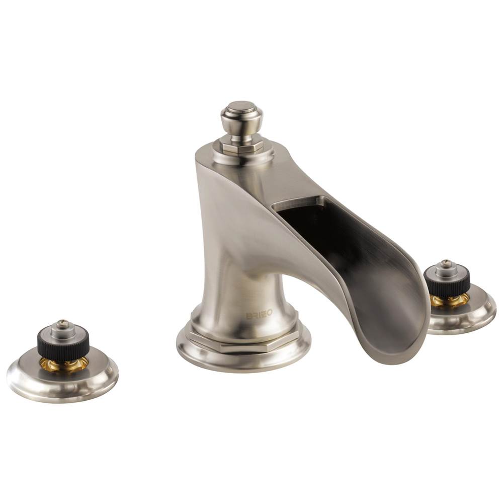 Brizo - Rook Roman Tub with Channel Spout - Less Handles - Luxe Nickel