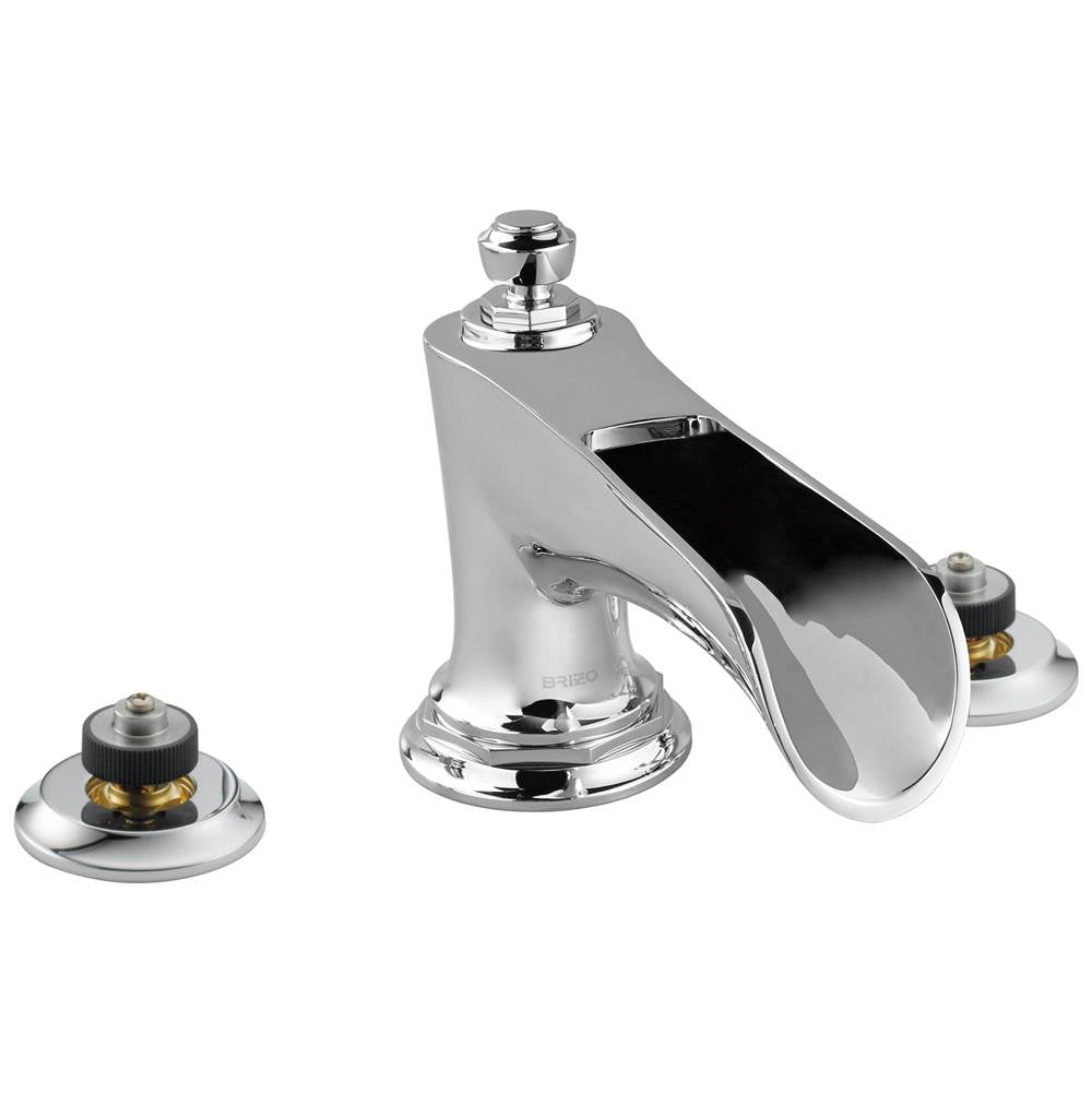 Brizo - Rook Roman Tub with Channel Spout - Less Handles - Chrome