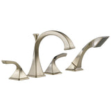Brizo - Virage Roman Tub Faucet with Hand Shower - Brushed Nickel