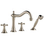 Brizo - Tresa Roman Tub Trim with Hand Shower - Brushed Nickel