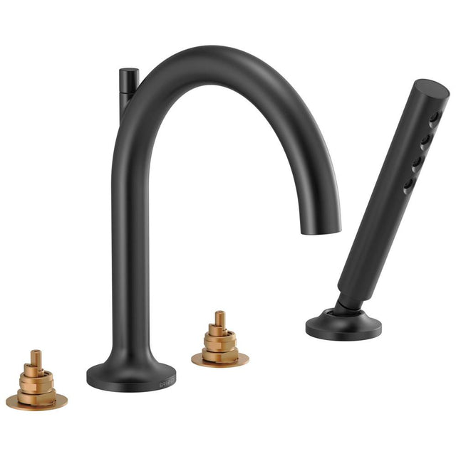 Brizo - Jason Wu for BrizoE Roman Tub Faucet with Handshower - Less Handles - Matte Black