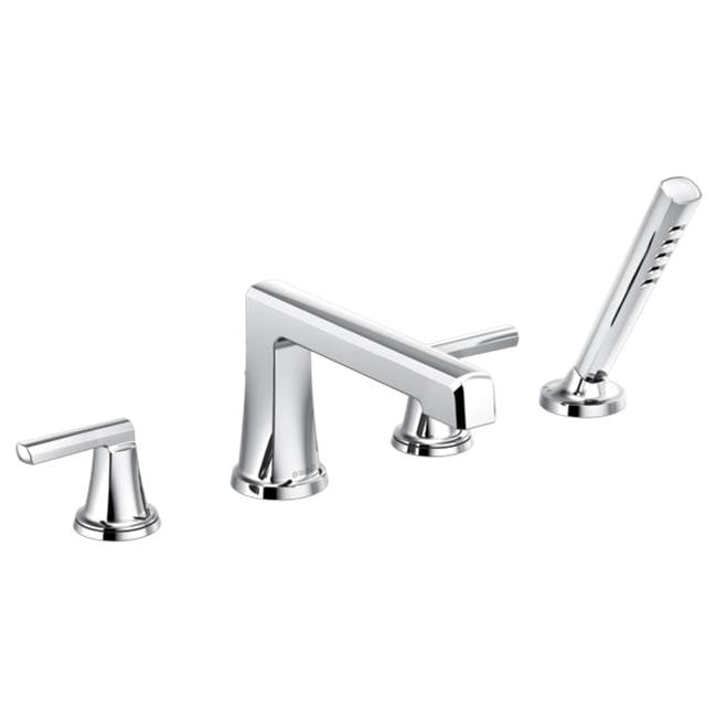 Brizo - LevoirE Roman Tub Faucet With Handshower - Less Handles - Chrome