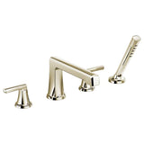 Brizo - LevoirE Roman Tub Faucet With Handshower - Less Handles - Polished Nickel