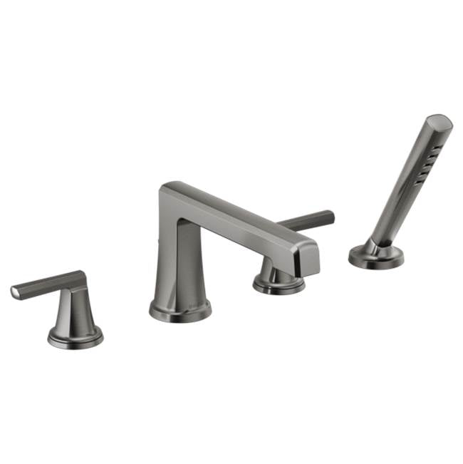 Brizo - LevoirE Roman Tub Faucet With Handshower - Less Handles - Luxe Steel