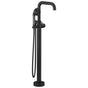 Brizo - Litze Single-Handle Freestanding Tub Filler - Less Handle - Matte Black With Luxe Steel