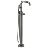 Brizo - Litze SINGLE-HANDLE FREESTANDING TUB FILLER - Less Handle - Luxe Steel