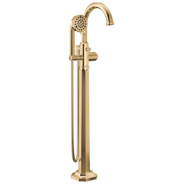 Brizo - BeauclereE Single-Handle Freestanding Tub Filler - Less Handle - Polished Gold