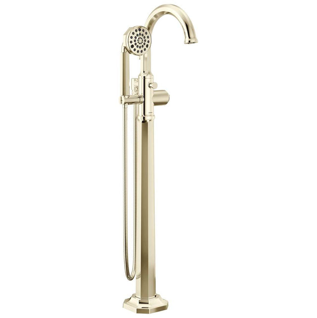 Brizo - BeauclereE Single-Handle Freestanding Tub Filler - Less Handle - Polished Nickel