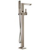 Brizo - Vettis Single-Handle Floor Mount Tub Filler - Luxe Nickel