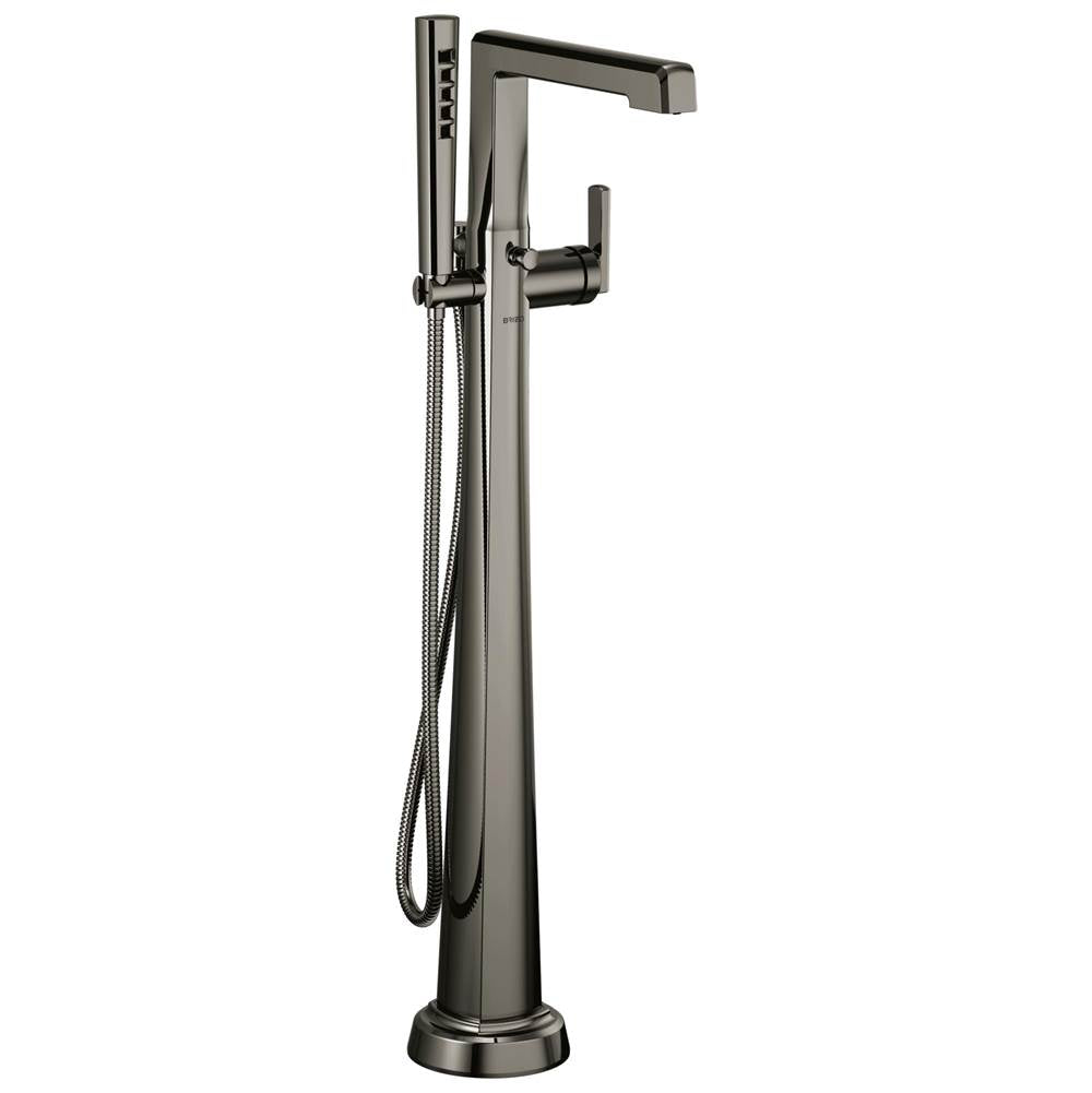 Brizo - LevoirE Single-Handle Floor Mount Tub Filler - Brilliance Black Onyx