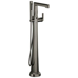 Brizo - LevoirE Single-Handle Floor Mount Tub Filler - Brilliance Black Onyx