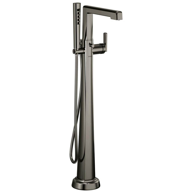Brizo - LevoirE Single-Handle Floor Mount Tub Filler - Brilliance Black Onyx